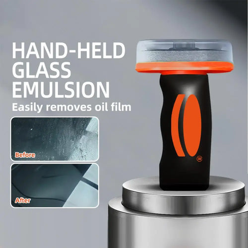 GlassPure™ — Applicateur Anti-Pluie & Anti-Film Gras pour Vitres Auto